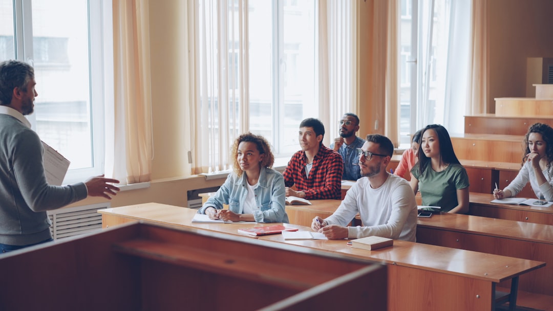 Professor teaching in lecture hall